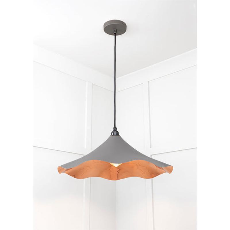 Smooth Copper Flora Pendant-From The Anvil-Copper-nirohome