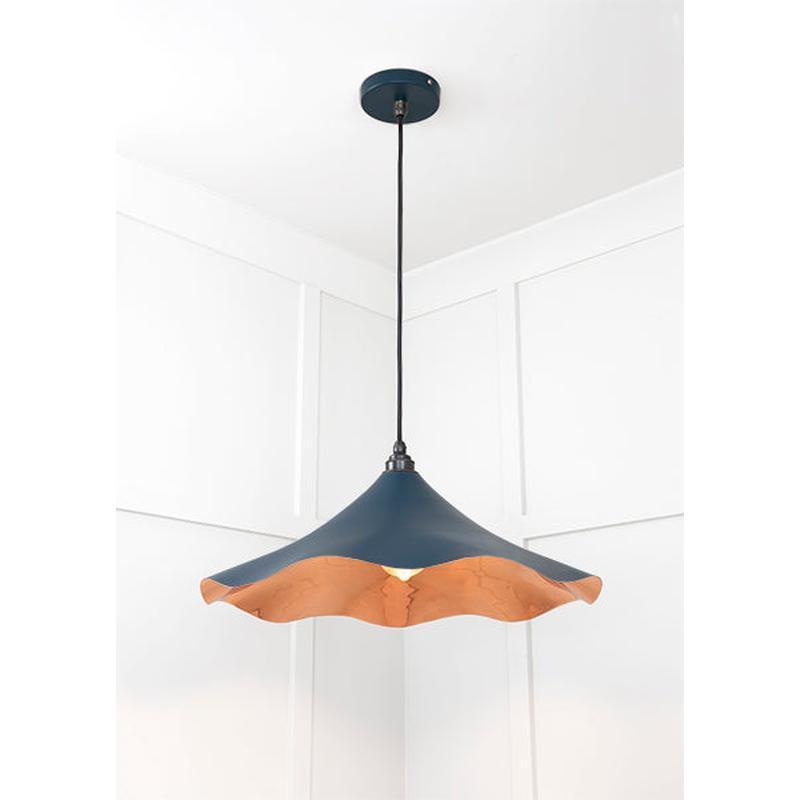 Smooth Copper Flora Pendant-From The Anvil-Copper-nirohome