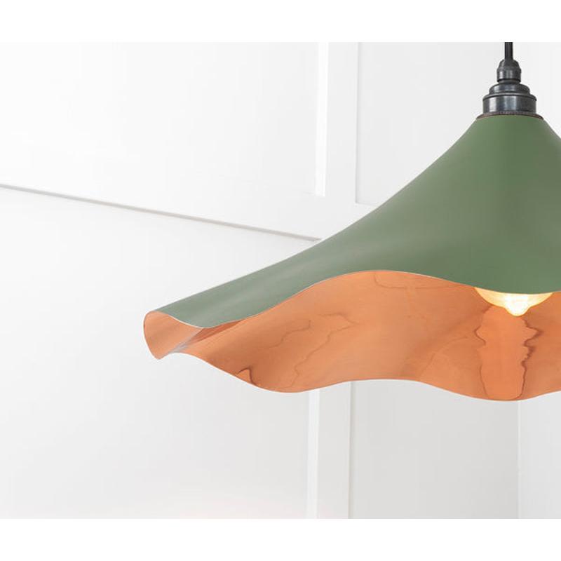 Smooth Copper Flora Pendant-From The Anvil-Copper-nirohome
