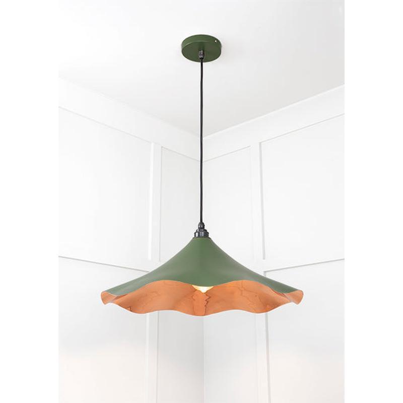 Smooth Copper Flora Pendant-From The Anvil-Copper-nirohome