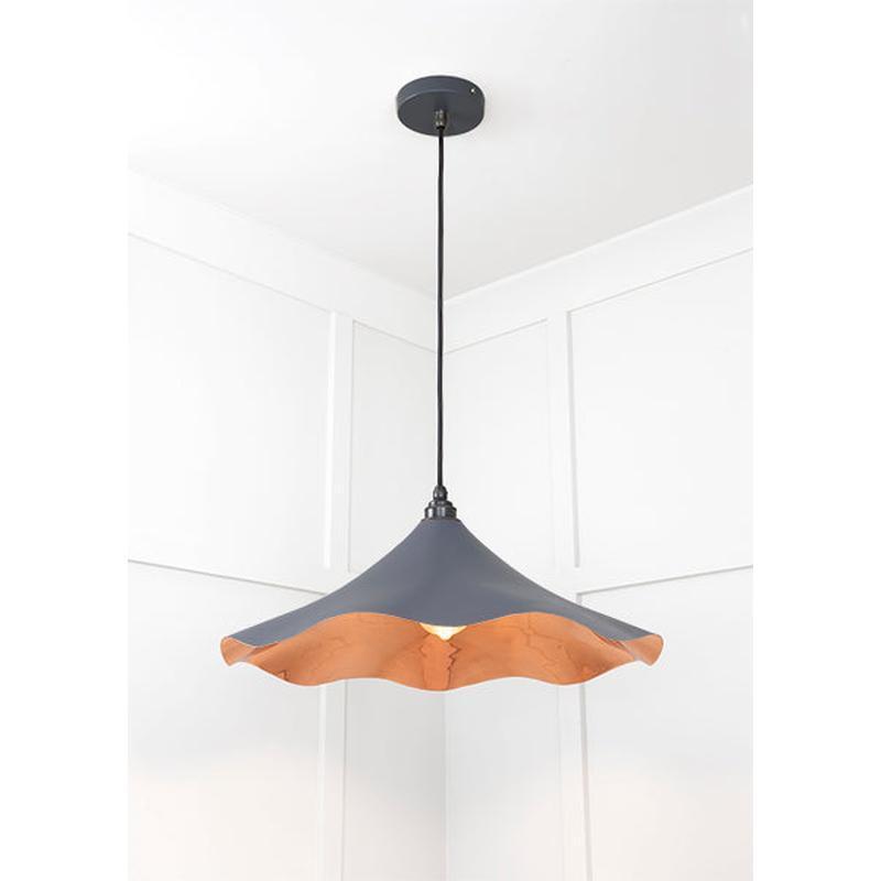 Smooth Copper Flora Pendant-From The Anvil-Copper-nirohome