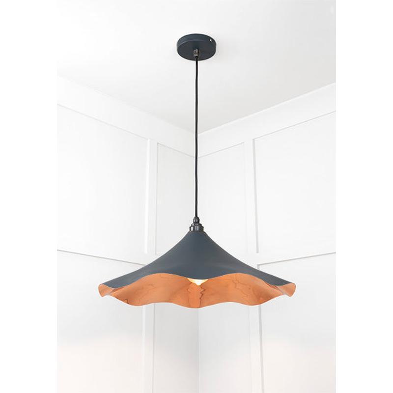 Smooth Copper Flora Pendant-From The Anvil-Copper-nirohome
