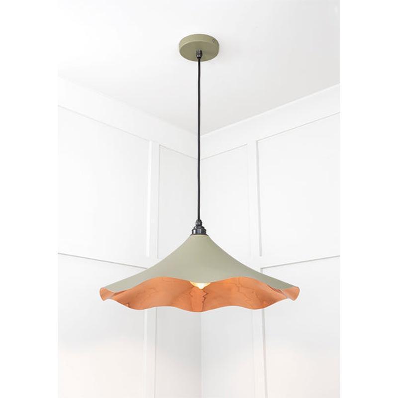 Smooth Copper Flora Pendant-From The Anvil-Copper-nirohome