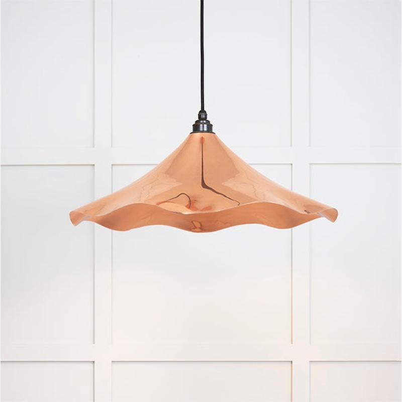 Smooth Copper Flora Pendant-From The Anvil-Copper-nirohome