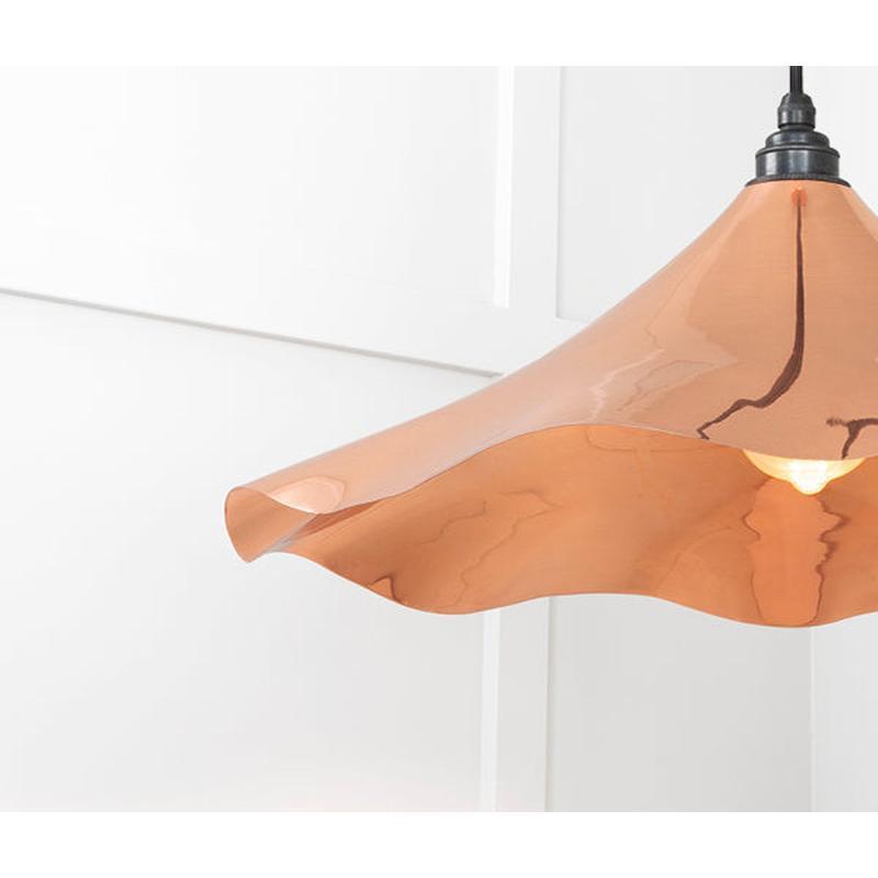 Smooth Copper Flora Pendant-From The Anvil-Copper-nirohome