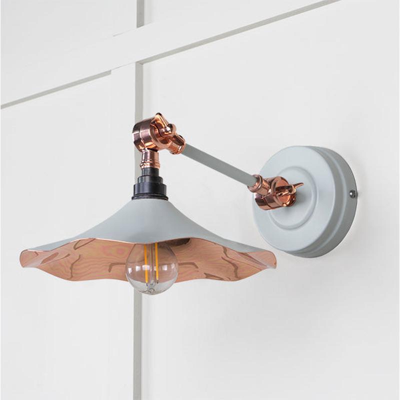 Smooth Copper Flora Wall Light-From The Anvil-Copper-nirohome
