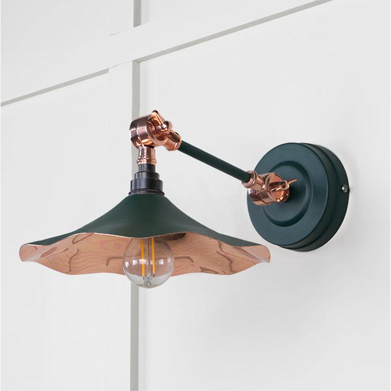 Smooth Copper Flora Wall Light-From The Anvil-Copper-nirohome