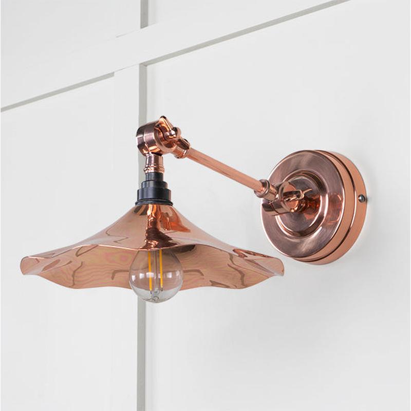 Smooth Copper Flora Wall Light-From The Anvil-Copper-nirohome