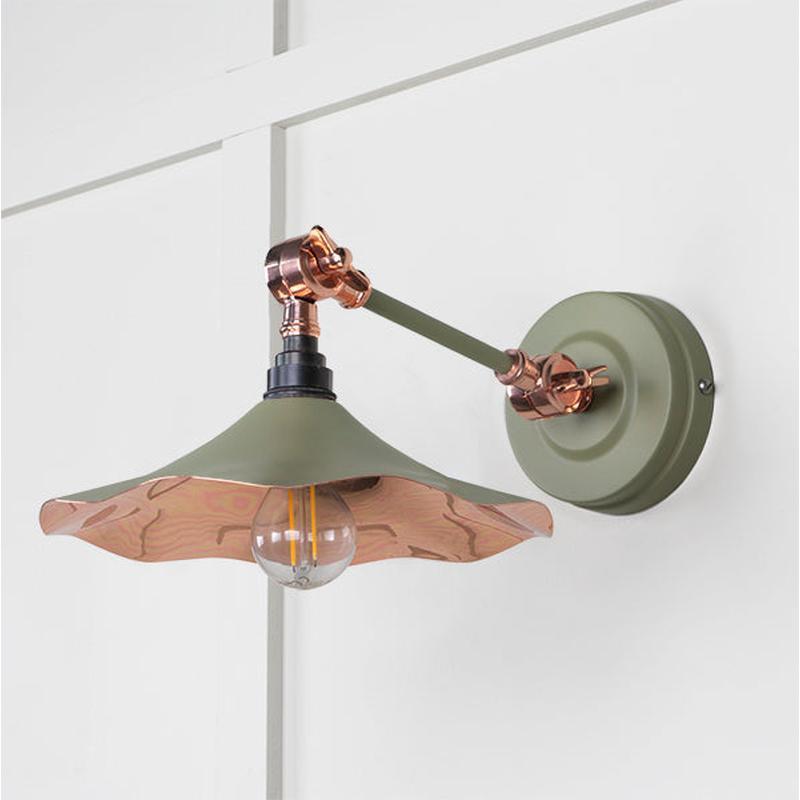 Smooth Copper Flora Wall Light-From The Anvil-Copper-nirohome