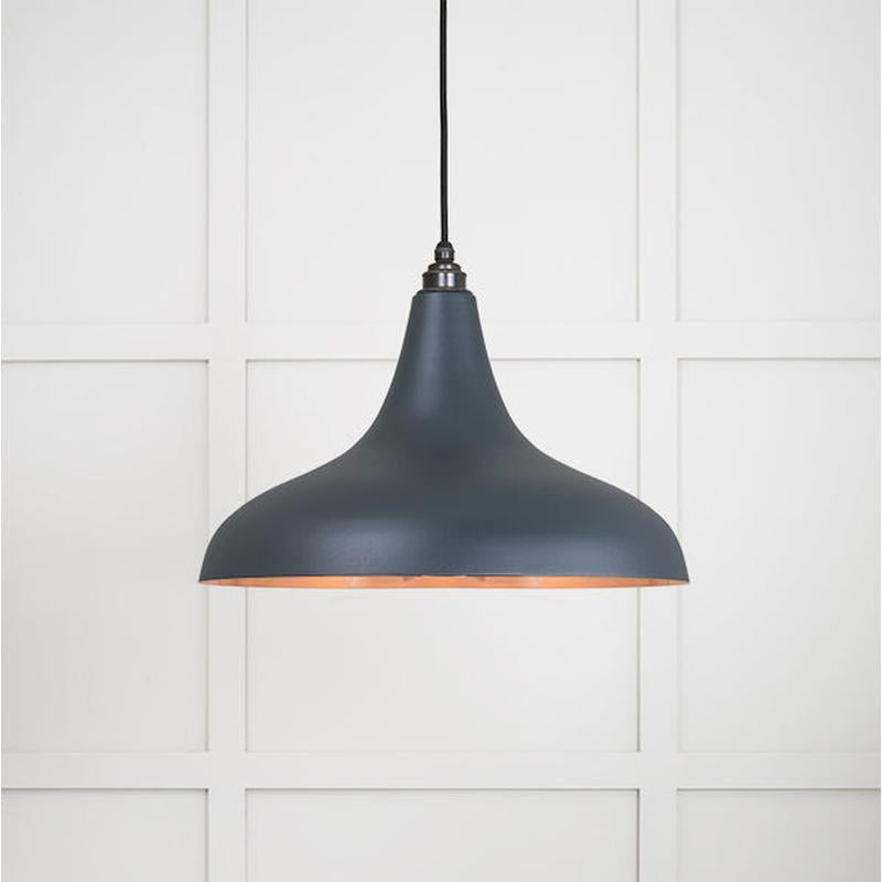 Smooth Copper Frankley Pendant-From The Anvil-Soot-nirohome