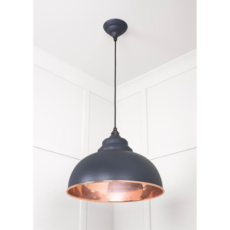 Smooth Copper Harborne Pendant-From The Anvil-Copper-nirohome