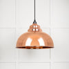 Smooth Copper Harborne Pendant-From The Anvil-Copper-nirohome