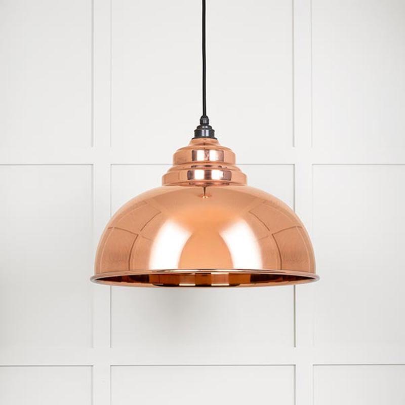 Smooth Copper Harborne Pendant-From The Anvil-Copper-nirohome