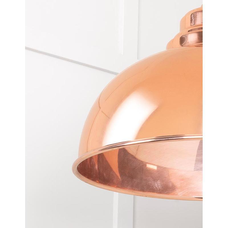 Smooth Copper Harborne Pendant-From The Anvil-Copper-nirohome