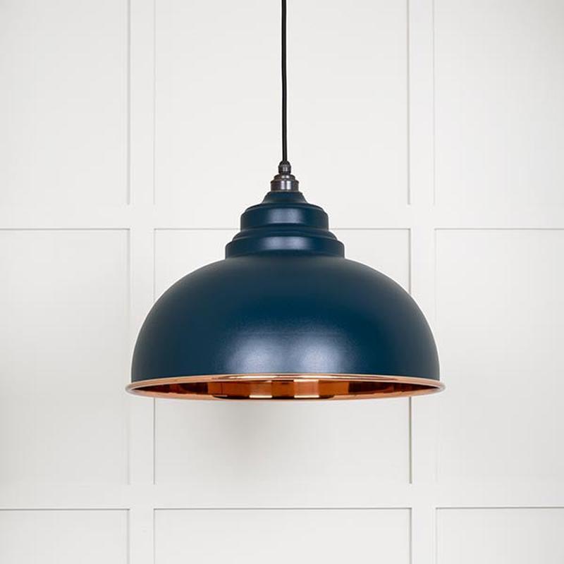 Smooth Copper Harborne Pendant-From The Anvil-Dusk-nirohome