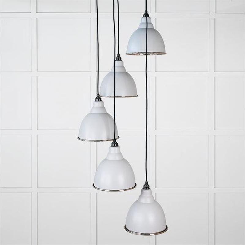 Smooth Nickel Brindley Cluster Pendant-From The Anvil-Birch-nirohome