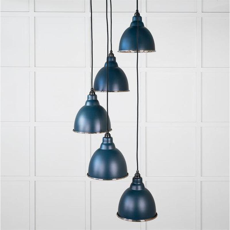 Smooth Nickel Brindley Cluster Pendant-From The Anvil-Dusk-nirohome
