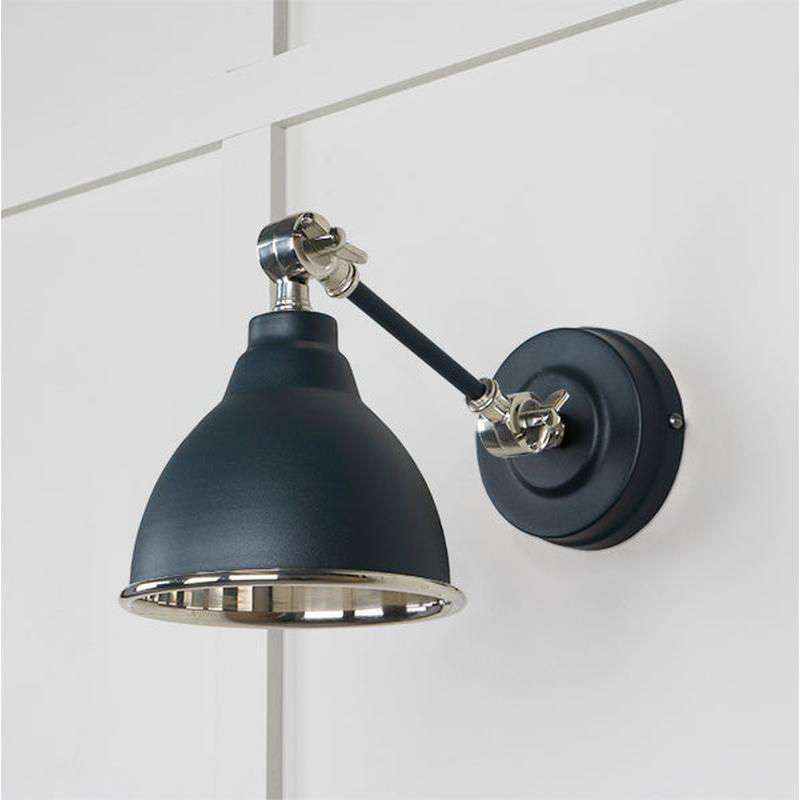 Smooth Nickel Brindley Wall Light-From The Anvil-Nickel-nirohome
