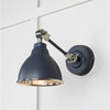Smooth Nickel Brindley Wall Light-From The Anvil-Slate-nirohome