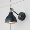 Smooth Nickel Brindley Wall Light-From The Anvil-Soot-nirohome