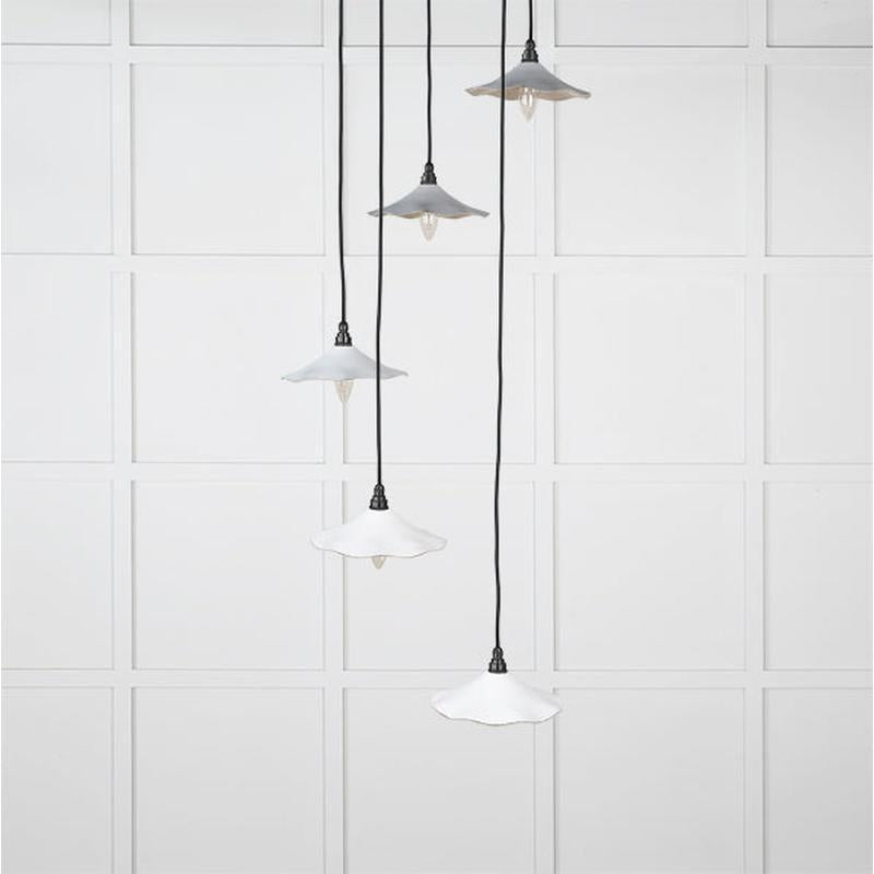 Smooth Nickel Flora Cluster Pendant-From The Anvil-Flock-nirohome