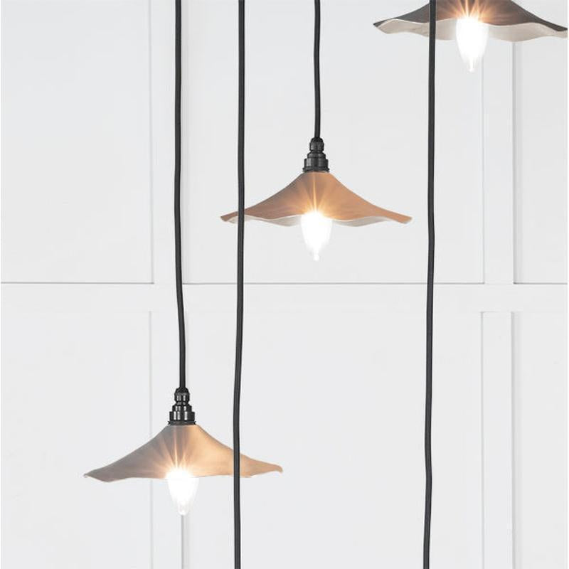 Smooth Nickel Flora Cluster Pendant-From The Anvil-Nickel-nirohome