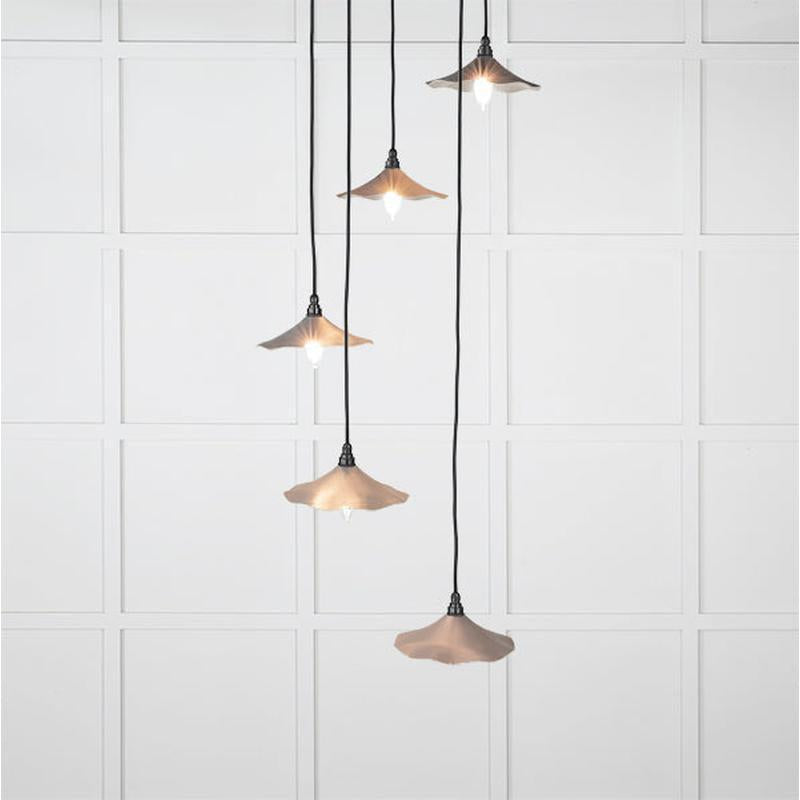 Smooth Nickel Flora Cluster Pendant-From The Anvil-Nickel-nirohome