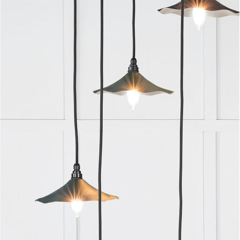 Smooth Nickel Flora Cluster Pendant-From The Anvil-Nickel-nirohome