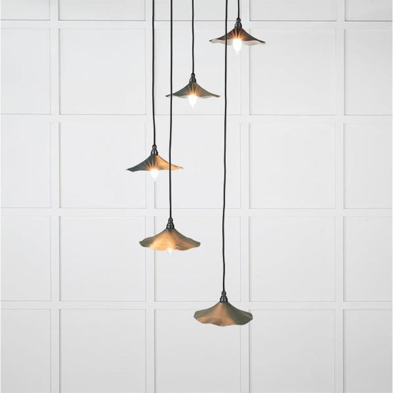 Smooth Nickel Flora Cluster Pendant-From The Anvil-Nickel-nirohome