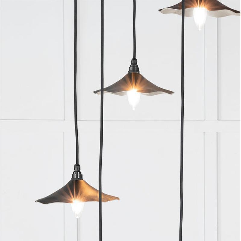 Smooth Nickel Flora Cluster Pendant-From The Anvil-Nickel-nirohome