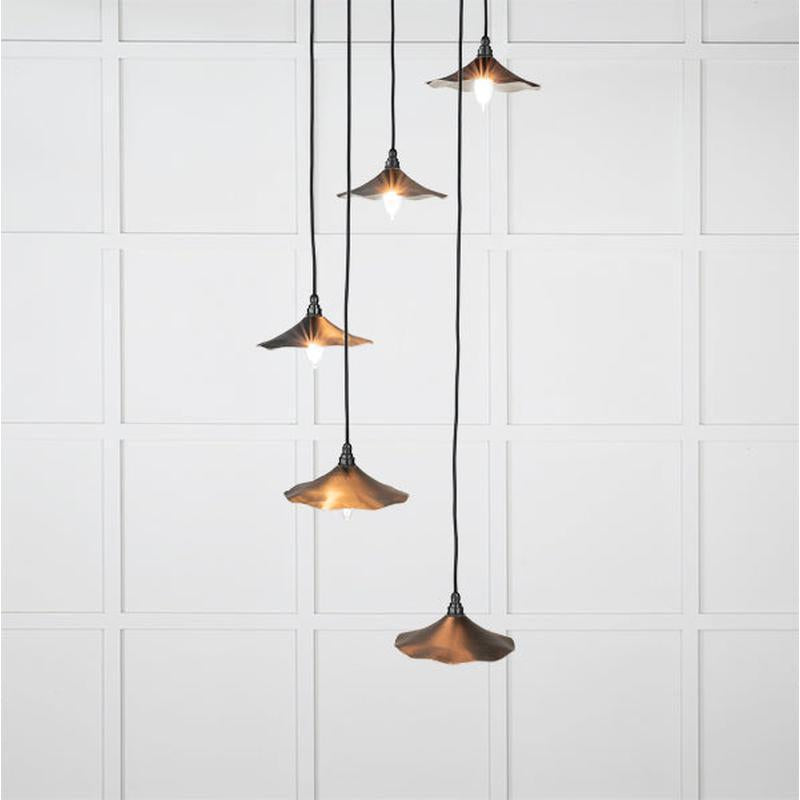 Smooth Nickel Flora Cluster Pendant-From The Anvil-Nickel-nirohome