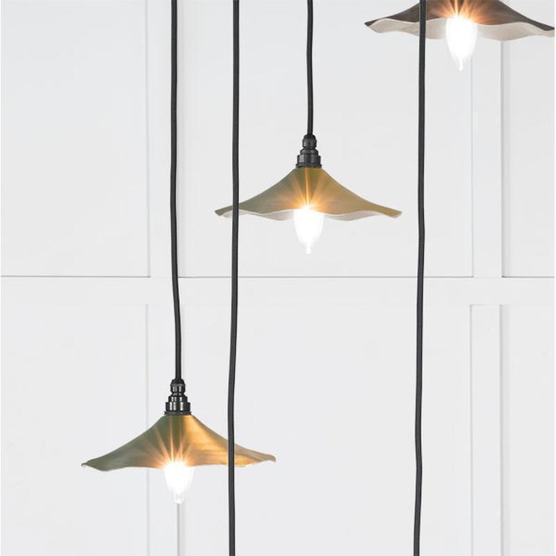 Smooth Nickel Flora Cluster Pendant-From The Anvil-Nickel-nirohome