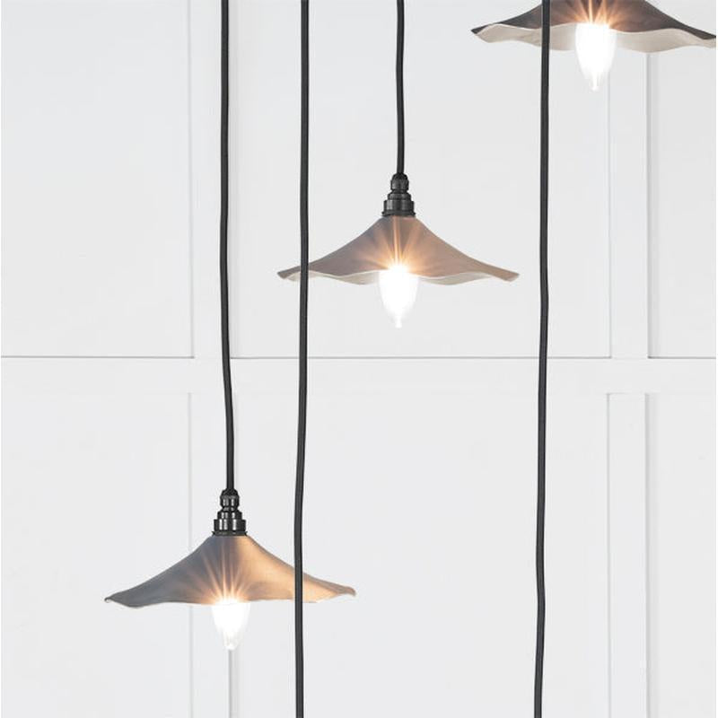 Smooth Nickel Flora Cluster Pendant-From The Anvil-Nickel-nirohome