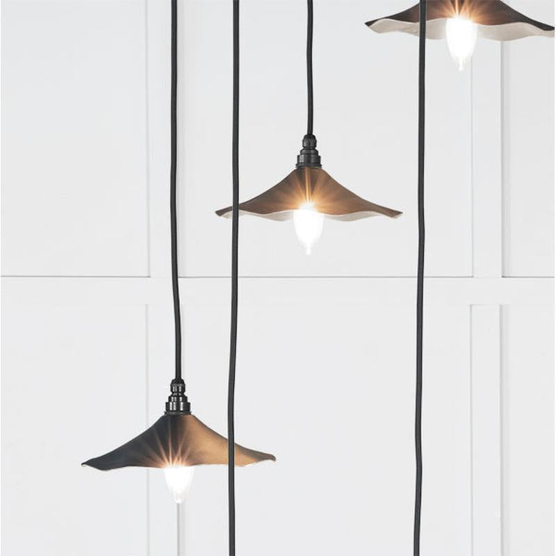 Smooth Nickel Flora Cluster Pendant-From The Anvil-Nickel-nirohome