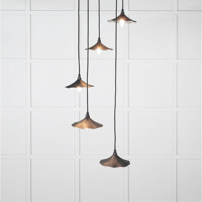 Smooth Nickel Flora Cluster Pendant-From The Anvil-Nickel-nirohome