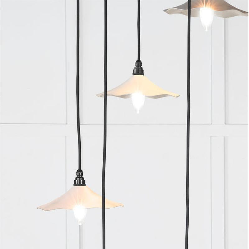 Smooth Nickel Flora Cluster Pendant-From The Anvil-Nickel-nirohome
