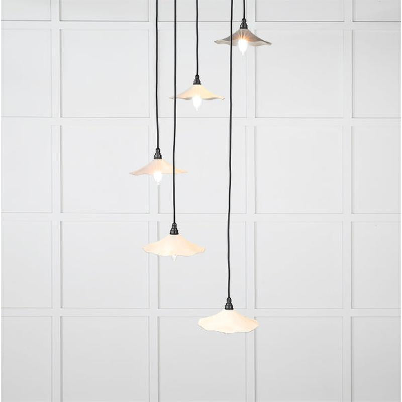 Smooth Nickel Flora Cluster Pendant-From The Anvil-Nickel-nirohome