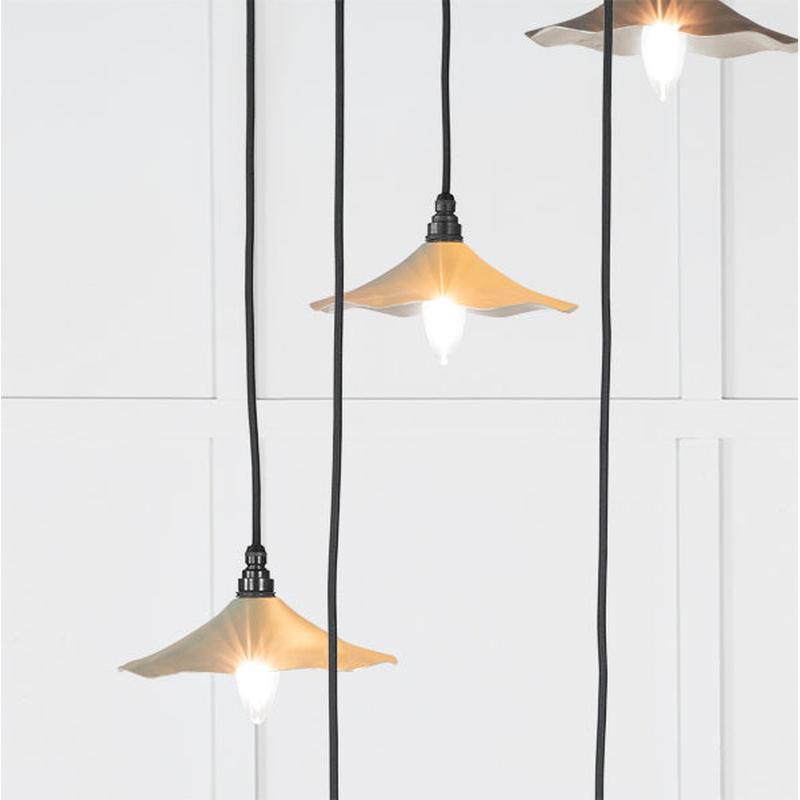 Smooth Nickel Flora Cluster Pendant-From The Anvil-Nickel-nirohome