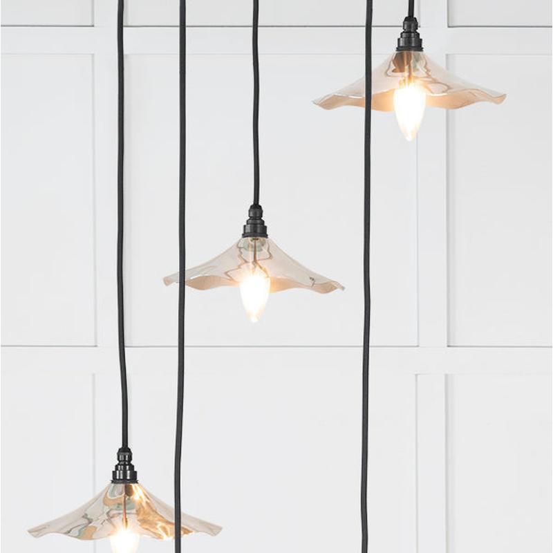 Smooth Nickel Flora Cluster Pendant-From The Anvil-Nickel-nirohome