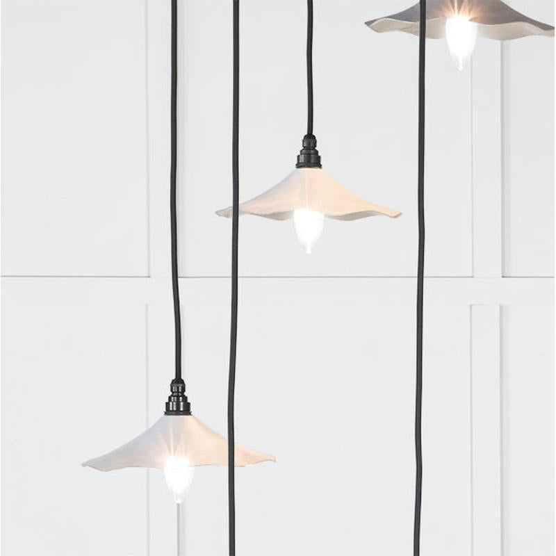 Smooth Nickel Flora Cluster Pendant-From The Anvil-Nickel-nirohome