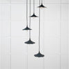 Smooth Nickel Flora Cluster Pendant-From The Anvil-Soot-nirohome