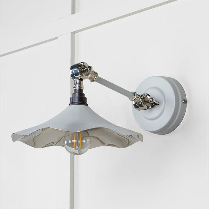Smooth Nickel Flora Wall Light-From The Anvil-Nickel-nirohome