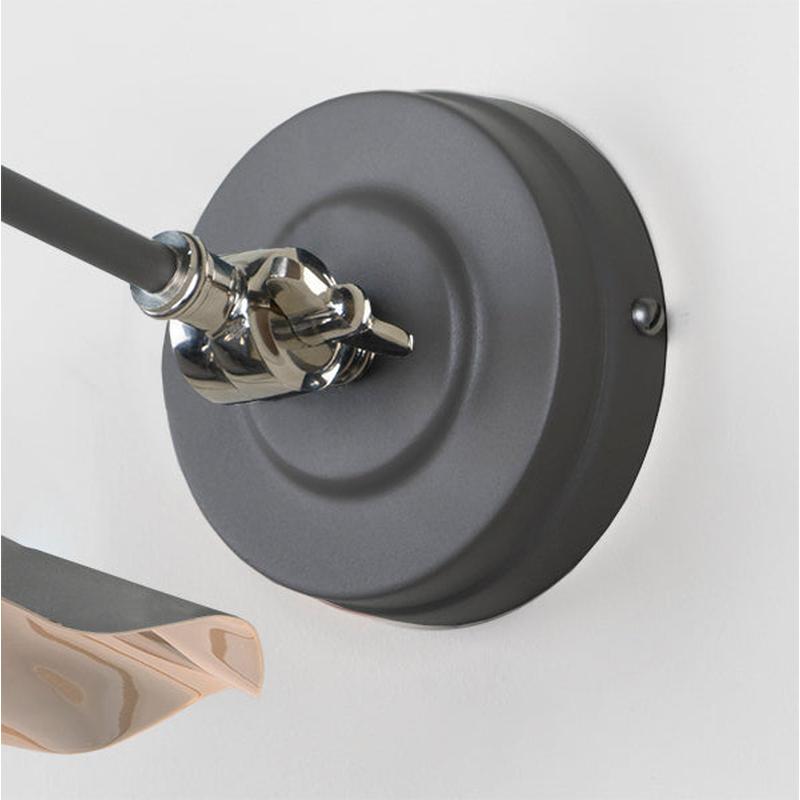 Smooth Nickel Flora Wall Light-From The Anvil-Nickel-nirohome