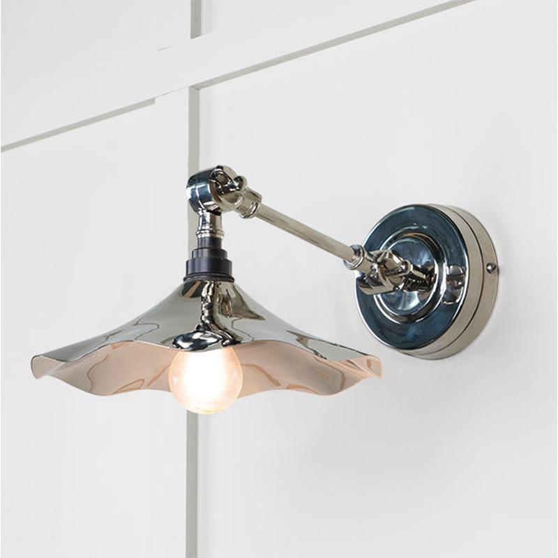Smooth Nickel Flora Wall Light-From The Anvil-Nickel-nirohome