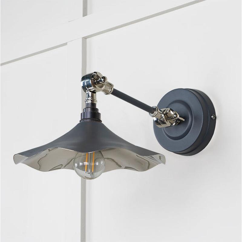 Smooth Nickel Flora Wall Light-From The Anvil-Nickel-nirohome