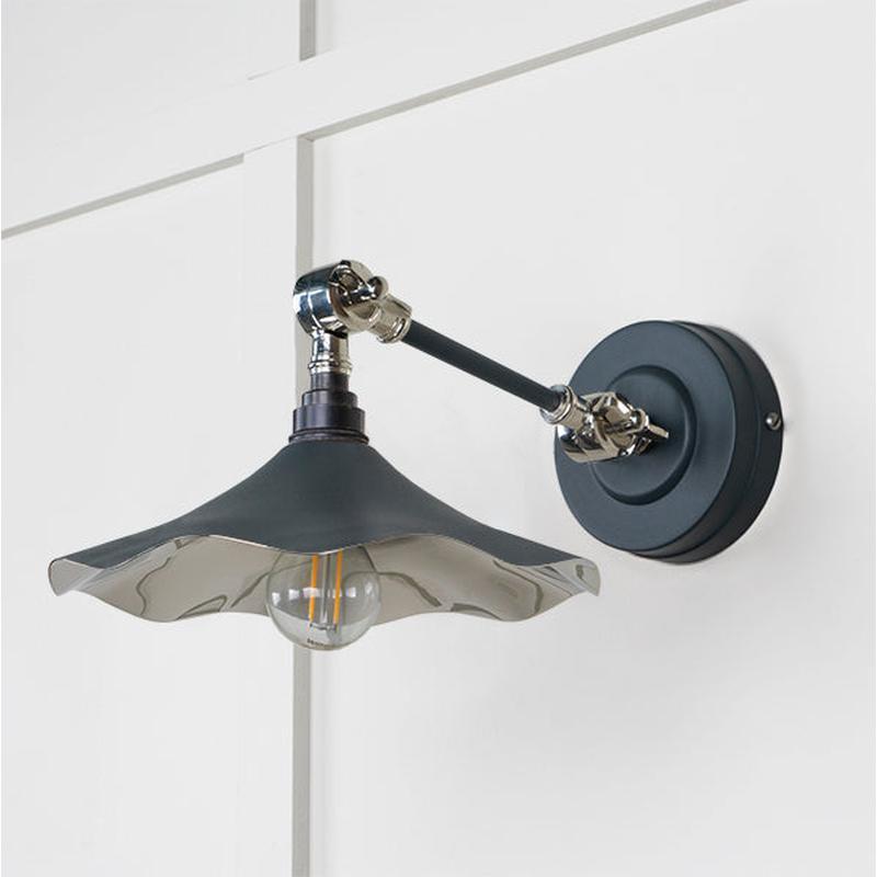 Smooth Nickel Flora Wall Light-From The Anvil-Nickel-nirohome