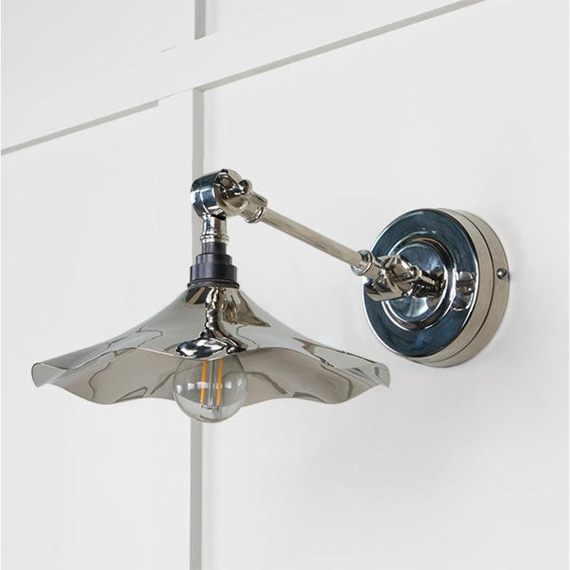 Smooth Nickel Flora Wall Light-From The Anvil-Nickel-nirohome