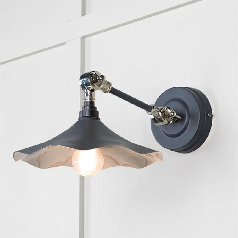 Smooth Nickel Flora Wall Light-From The Anvil-Slate-nirohome