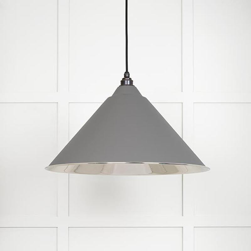 Smooth Nickel Hockley Pendant-From The Anvil-Bluff-nirohome