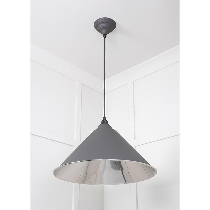 Smooth Nickel Hockley Pendant-From The Anvil-Nickel-nirohome
